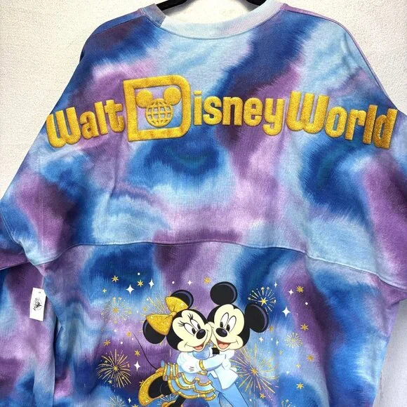 NWT Disney 50 Spirit Jersey Tie Dye Shirt Womens XXL Walt Disney Mickey Minnie - Picture 5 of 15